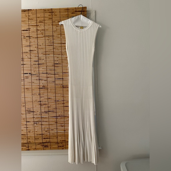 DISSH Dresses & Skirts - DISSH Sleeveless Ribbed Maxi Dress in Ivory